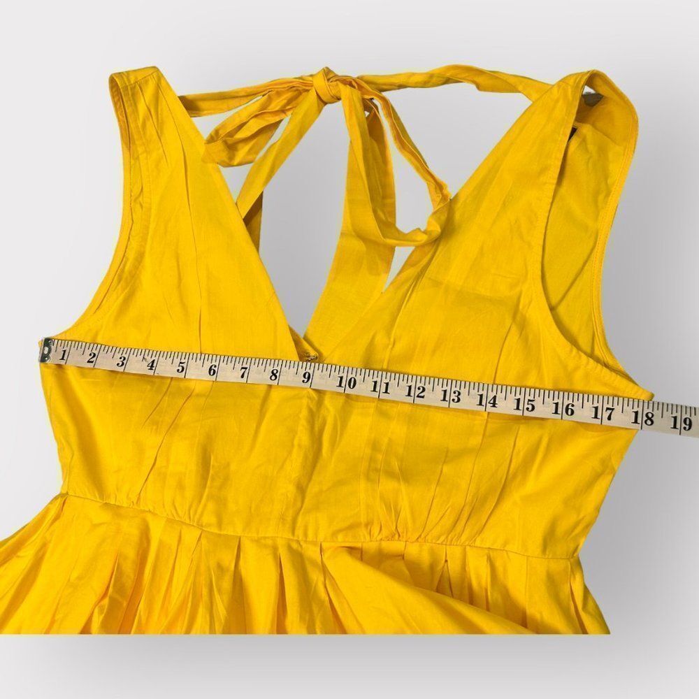 Anthropologie Atsu Sleeveless Poplin Yellow Top - Picture 7 of 9